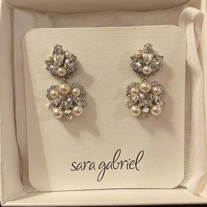 Sara Gabriel Pearl/Stone Earrings